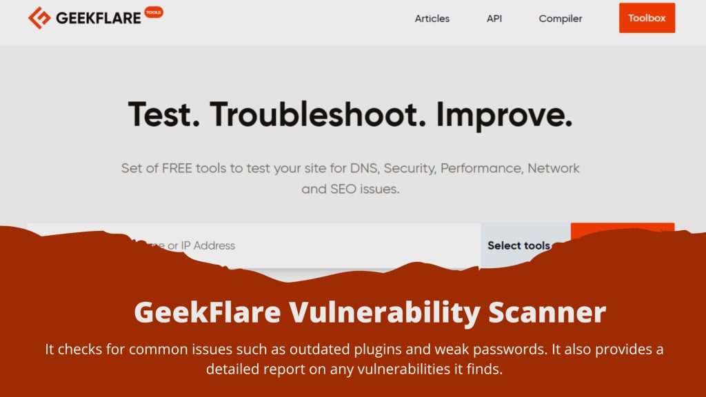 GeekFlare Vulnerability Scanner