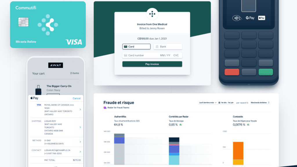 Stripe offerings and UI