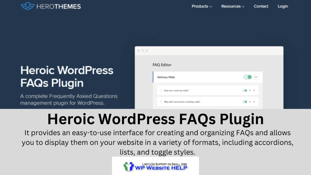 Heroic WordPress FAQs Plugin