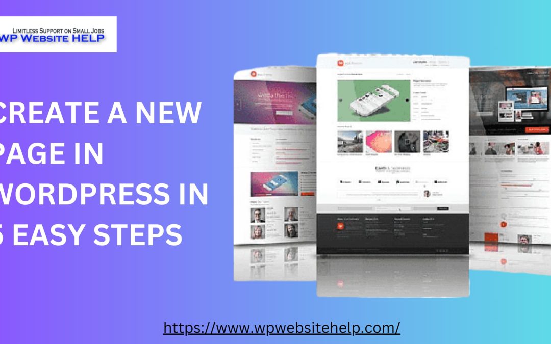 Create a New Page in WordPress in 5 Easy Steps